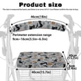 thumbnail image 6 of HELLHERO Halloween Rollator Seat Back Cover Rollator Walker Seat and Backrest Rollbar Covers Set and Elderly Adults Stain Proof, 6 of 7
