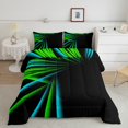 thumbnail image 1 of Erosebridal Geometry Bedding King Comforter Set for Adult, Geometric Stripes Down Comforter, Futuristic Decor, Reversible, 1 of 7