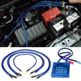 thumbnail image 1 of Universal 12V Car Fuel Saver Voltage Stabilizer Regulator Kit Digital Display w/ 3 Earth Ground Cables Auto Parts Grounding Wire, 1 of 1