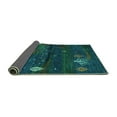 thumbnail image 2 of Ahgly Company Indoor Rectangle Abstract Turquoise Blue Contemporary Area Rugs, 7' x 9', 2 of 4