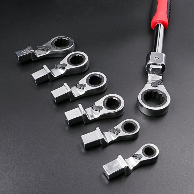 8Pcs Ratcheting Combination Wrench Set 8-10-12-13-14-17-19mm Ratcheting Wrench