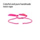 thumbnail image 4 of Guardurnaity de borlas de cuerda de algodón, reemplazo decorativo hecho a mano portátil para hombres y mujeres, brazalete informal con estilo para Ropa, zapatos y accesorios Miscelánea Rosado, 4 of 6