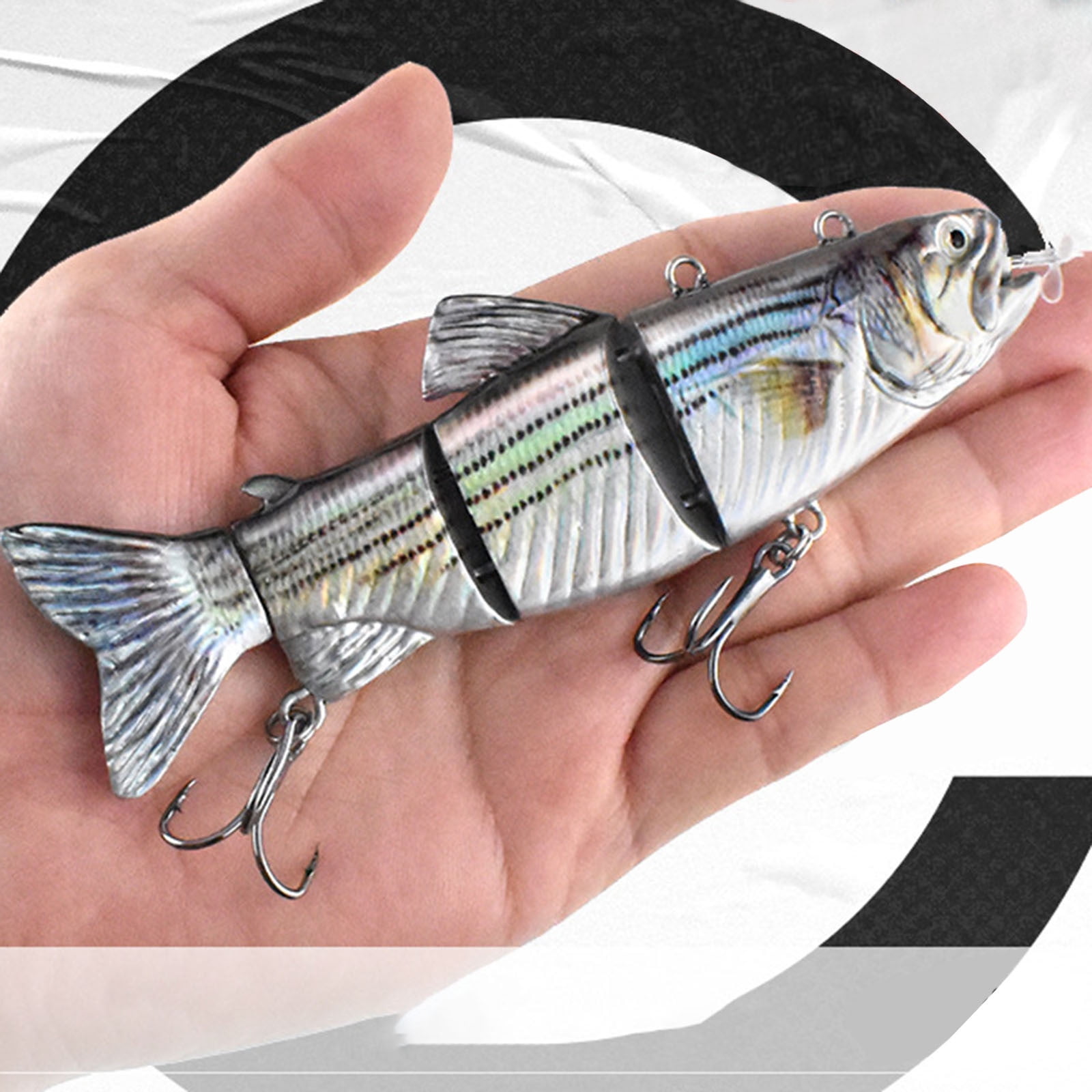130mm Electronic Self-Propelled Fishing Lure – Rechargeable LED Swimbait with Realistic Tail Motion, Ready-to-Fish Multi-Style Kit for Freshwater/Saltwater