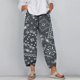 thumbnail image 2 of Gibobby Pantalones para mujer Pantalones capri de pierna ancha cómodos Pantalones recortados de verano para mujer Pantalones cortos holgados con cintura elástica para la playa (Gris, L), 2 of 4
