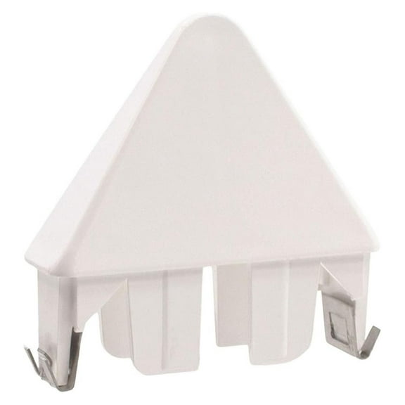 Vinyl Picket Fence - 7/8" x 3" Sharp Point, Self-Locking - White, Pack of 6 - Made in USA