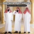 thumbnail image 4 of Adult Men's Arab Dress Up Costume Cosplay Halloween Party Outfit Set, 4 of 5