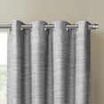 thumbnail image 4 of SUN+BLK Plimpton Textured Blackout Curtain Panel Pair with Grommets, Gray, 52"x84", 4 of 7