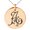 Rose, variant on Stainless Steel Letter A Initial Floral Monogram Engraved Small Medallion Circle Charm Pendant Necklace