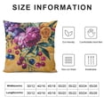 thumbnail image 5 of BANET  Pillow Covers Decorative Flower Embroidered Throw Pillow Colorful Accent Pillow Case Velvet Cushion Luxury Pillowcase for Bed Couch Bedroom Office Decor White, 5 of 5