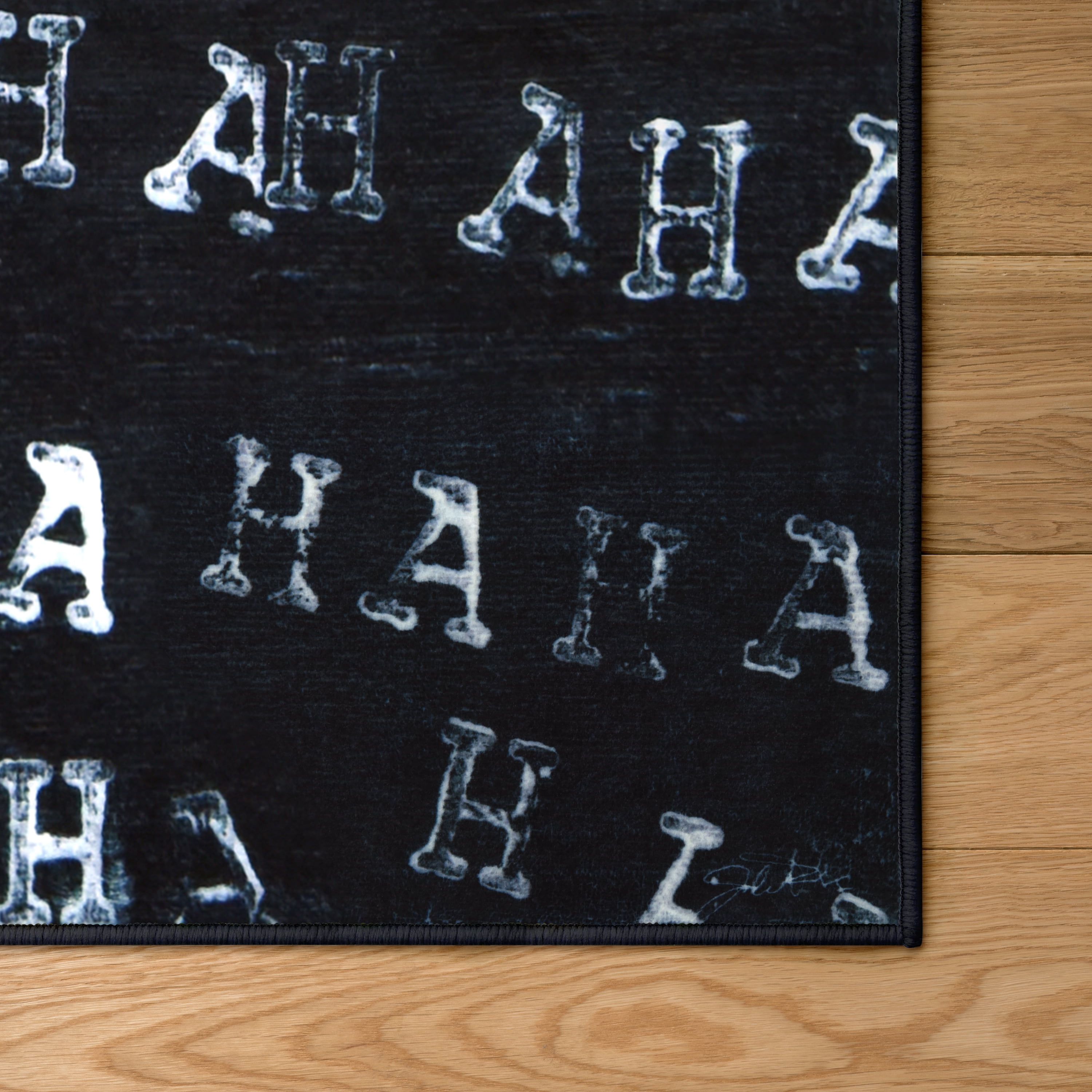 Haha II, 5'x8' Hand Washable Art Area Rug