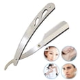 thumbnail image 1 of LLC Metal Handle Straight Edge Barber Hair Cut Razor - Professional Shaver for Men's Shaving, 1 of 4