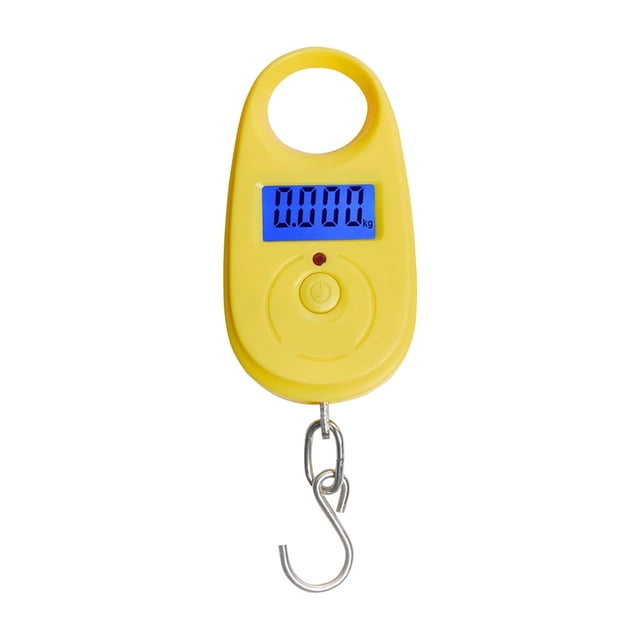 25Kg 5g Mini Balance Numérique Électronique de Pêche Poids de Poche Balances de Bagages Crochet Suspendu LCD Pesée, Pesée Précise