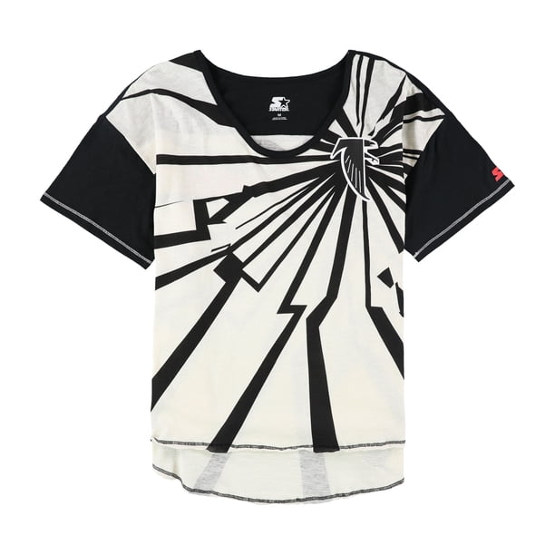 Camiseta con gráfico STARTER de los Atlanta Falcons para mujer blanquecino mediana