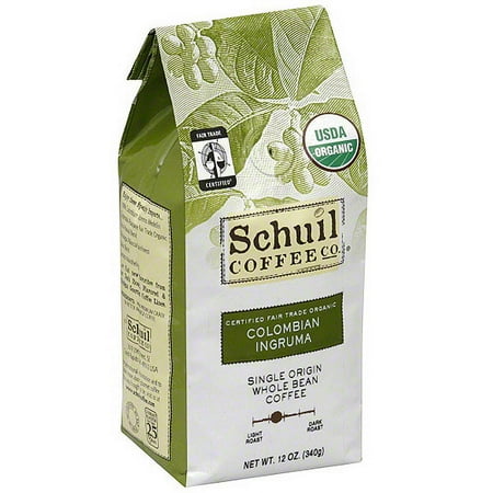 Schuil Coffee Co. Colombian Ingruma Whole Bean Coffee, 12 oz (Pack of 6)