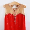 thumbnail image 3 of LIUHUO Red Figure Skating DressGirls Women Custom Red Rhinestone Figure Skating Dress Comfortable Flowing, 3 of 6