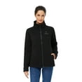 thumbnail image 2 of ORORO Women's Full-Zip Heated Fleece Jacket with Battery, Fleece Heated Jacket for Winter Outdoors (Black,M), 2 of 9