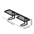 thumbnail image 6 of Behind The Faucet Organizer, Over Sink Faucet Storage Rack, No-Drill Free Standing Faucet Storage Shelf, Space-Saving Bathroom Countertop Organizer for Kitchen & Bathroom, Easy Drainage, 6 of 7