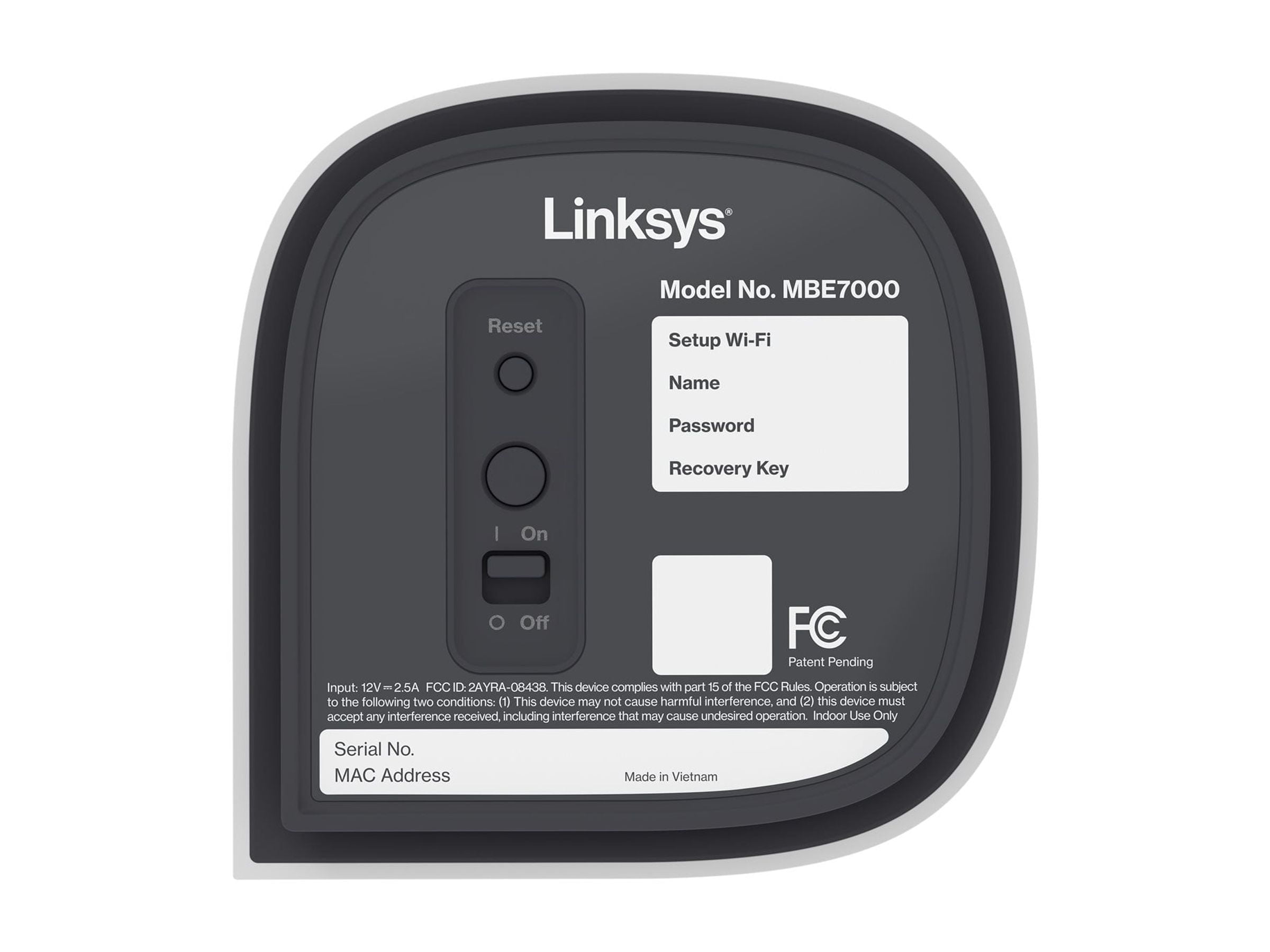 Linksys Velop Pro 7 MBE7003 Wi-Fi 7 IEEE 802.11be Ethernet