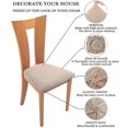 thumbnail image 3 of Set Of 6 Chair Seat Covers For Dining Room Kitchen Chairs, 3 of 4