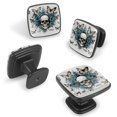 thumbnail image 2 of 4 Pcs Cabinet Handle Drawer Pulls Skull Butterfly Knobs with Screws Square Furniture Office Cabinet Knob Decoration, 2 of 7
