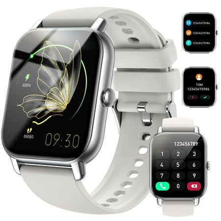 VOPOCO Smart Watch for Women Men(Answer/Make Call), 1.85" Large HD Screen Smartwatch for iPhone Android Phones, IP68 Waterproof Fitness Watch with 100+ Sport Modes Sleep Monitor/Pedometer