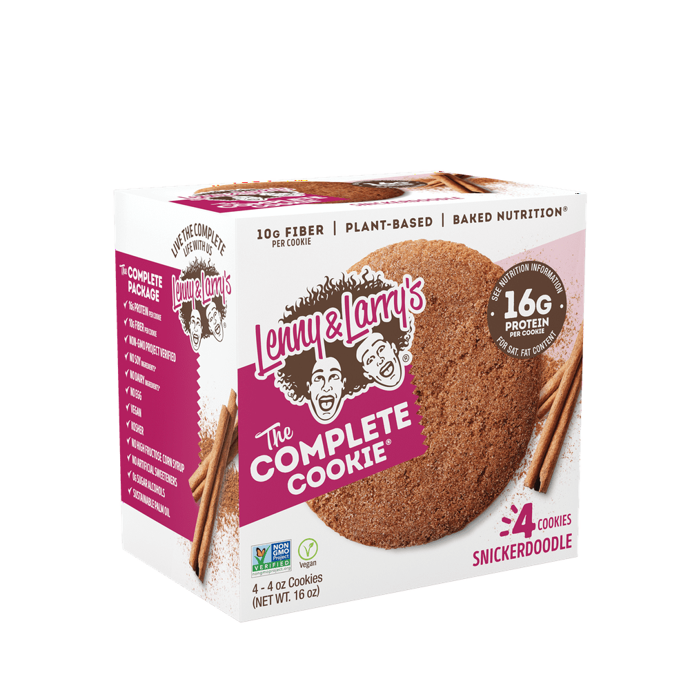 Lenny & Larry's The Complete Cookie, Snickerdoodle, 16g Protein, 4 Ct