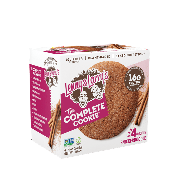 Lenny & Larry's The Complete Cookie, Snickerdoodle, 16g Protein, 4 Ct