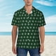 thumbnail image 2 of Fotbe Green Buffalo Plaid Merry Christmas Camisa Hawaiana para Hombre Unisex – Camisa Casual de Verano con Botones de Manga Corta de Algodón y Lino,X-Large, 2 of 7