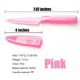 thumbnail image 5 of VIEROLA Paring Knife with Safety Sheath, 4 inch Stainless Steel Fruit Knife, Nonstick Coated - Pink, 5 of 5