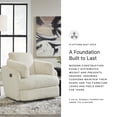 thumbnail image 4 of Signature Design by Ashley Tie-Breaker Ivory Swivel Glider Recliner, 4 of 15