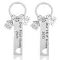 thumbnail image 4 of UPGRATOR 2Pack Keyring for New House Rectangular Keepsake for Housewarming, 4 of 7