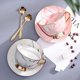 thumbnail image 5 of Taza de té y platillo de porcelana vintage con cuchara Café de cerámica B, 5 of 5
