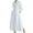 White, variant on BangWanChi Womens Summer Dresses Long Dresses for Women Wedding Guest Dresses for Women Women's Casual Turn-down Collar Long Sleeve Waist Solid Long Dresses