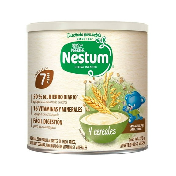 Cereal seco para niños Nestum 4 cereales 270 g