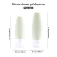 thumbnail image 3 of Travel Dispenser Bottle Face Wash Toothpaste Makeup Empty Leakproof Refillable Squeeze Tube Leakproof Mini Container Personal Care Supplies Blue 90ML, 3 of 7
