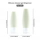 thumbnail image 3 of Botella dispensadora de viaje Lavado de cara Pasta de dientes Maquillaje Tubo exprimidor vacío Mini contenedor a prueba de fugas Suministros para el cuidado personal Gris claro 90ML Inevent HA059159-10, 3 of 7