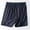 Dark Blue, variant on Womens Shorts Elastic Waistband Loose Sleepwear Pants Plus Size Fashion Casual Loose Soft Solid Color Mid Waist Thin Shorts Summer