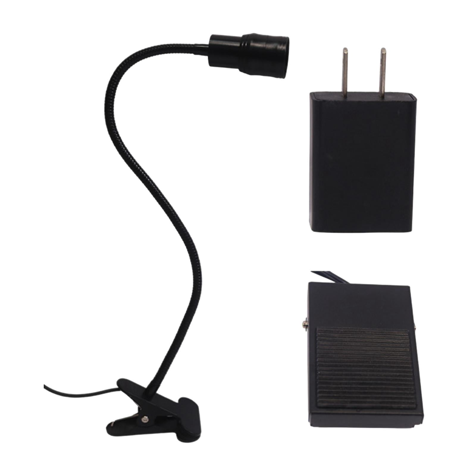 FITYLE Lash Light for Eyelash with Clip 5W Flexible Gooseneck,Portable with Foot Pedal for Beauty, Studio, Lash Technicians Home