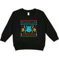 thumbnail image 2 of Inktastic I Want a Hippopotamus for Christmas Cute Ugly Sweater Toddler Sweatshirt, 2 of 4