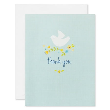 American Greetings Thank You Stationery, White Dove (20-count)