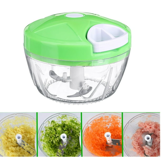 Manual Food Chopper Hand-Powered Vegetable Blender Onion Chopper