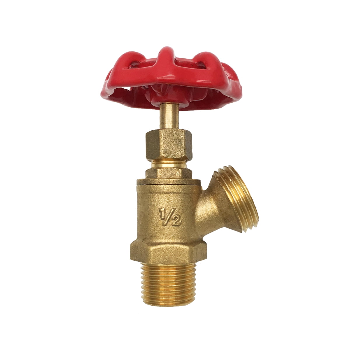 LEAD-FREE Brass Multi-Turn 1/2" MIP Threaded Boiler/Water Heater Drain Valve 