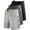 56# 3Pack:Black+Gray+White, variant on Mens 7" Workout Running Shorts Athletic Shorts Lightweight with Pockets,Black+Gray+Navy Blue,US Size M
