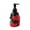 C001- Black, variant on Artistic Ornament Lotion Pump Bottle, Bathroom Hand Dispenser, Black Bathroom Decor, Unique Home Decor, 6X3.5X3.5 in Decorative Press Dispenser for Home Bathroom, Hotel Guest