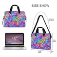 thumbnail image 3 of FORMRS 16" Laptop Bag Carrying Sleeve Case with Handle Travel Shoulder Briefcase, Vibrant Geometric Pattern, 3 of 8