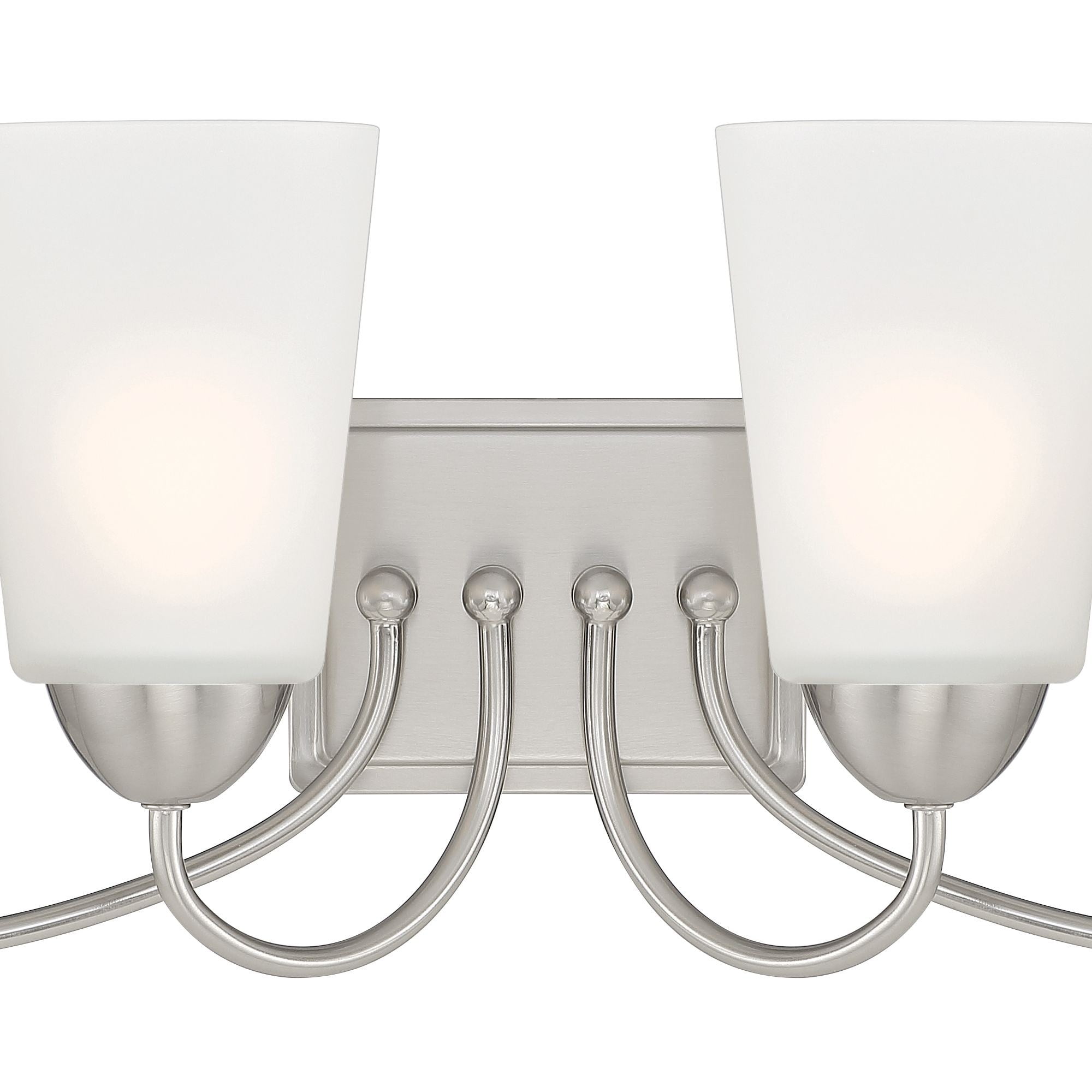 Designers Fountain Malone 4 Light Brushed Nickel Bathroom Vanity Light Fixture, D267M-4B-BN