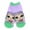 Purple, variant on LOL Surprise Girls Ankle Socks Size 6-8.5 Fits Shoe Size 7-3 - Green
