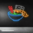 thumbnail image 2 of Glowneon Ramen Neon Sign, Ramen Bowl LED Neon Sign, Japanese Food Decoration, Kitchen Wall Decor, 2 of 4