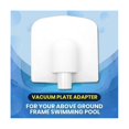 thumbnail image 5 of Para adaptador de placa de vacío para sistemas de bomba de filtro de skimmer, paquete de 3, blanco, blanco, 5 of 5