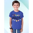 thumbnail image 2 of Happy Easter Egg Hunting Church Christian Event Group Youth T-shirt, Youth M, Royal, 2 of 5